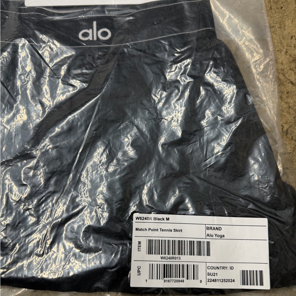 ALO Black Match Point Tennis Skirt - Picture 4 of 4
